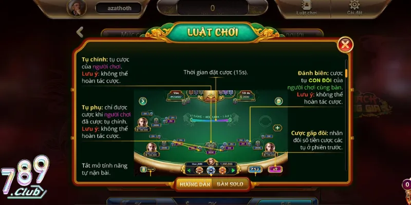 Game xì dách có thưởng 789Club